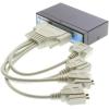 image4Port Compact Industrial USB to RS232 w 1m Octopus Cable ampamp DIN Rail