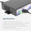 imageCoolgear 16 Port USB 20 RackMountable Hub wInternal Power Supply ESD Surge Protection ampamp Port Status LEDs