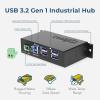 imageCoolgear 4 Port USB 32 Gen 1 Powered Hub wESD Surge Protection
