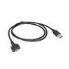 imageCoolgear 6ft USB TypeC to A Dual Screw Lock Cable 5GB Data 3A Power