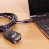 imageCoolgear 72in USB to RS232 Serial DB9 Adapter wProlific Chip Pl2303HX