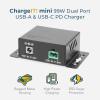 imageCoolgear ChargeIt Mini 200W TypeC PD Charger ampamp Coolgear ChargeIT Mini 99W Dual Port USB Charger Bundle