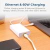 imageCoolgear EZPoE ampamp Data USBC PD 60W Adapter for LongDistance Power ampamp Network Delivery