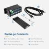 imageCoolgear Industrial 16 Port USB 32 Hub with 5Gbps Speed Surge Protection ampamp Mounting Options
