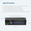 imageIndustrial 7Port USB 32 Hub with ScrewLocking Ports 5Gbps Speeds and Surge Protection
