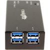 imageCoolgear 4 Port USB 31 Micro Hub with Surge Protection and Mounting Kit