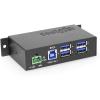 imageCoolgear 4 Port USB 32 Gen 1 Powered Hub wESD Surge Protection