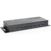 imageCoolgear 7Port USB 30 Industrial Metal Hub with Surge Protection 36watt AC Adapter included