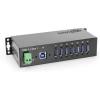 imageIndustrial 7Port USB 32 Hub with ScrewLocking Ports 5Gbps Speeds and Surge Protection