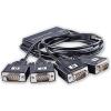 imageUSB 20 to 4 Ports Serial RS232 COM DB9 Male Adapter Cable FT232 USB4x RS232