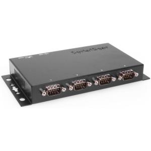 image4 Port USB to RS232 Serial Adapter wOptical Isolation Surge Protection 2500Vrms Isolation Bus Powered High Speed Serial Communication for Industrial Use