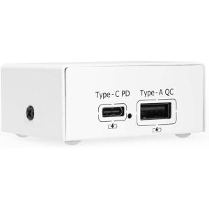imageChargeIT 75W Dual USB Desktop Charger  USBA ampamp USBC PD Charger wPPS for Offices Labs and More