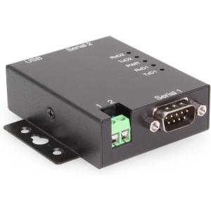imageCoolgear 2 Port USB to Serial RS232 DB9 Adapter Industrial Metal Housing