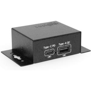 imageCoolgear Chargeit Mini 75W Dual Port USBA ampamp USBC PD Charger wPPS ampamp QC40 Support