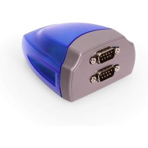 imageCoolgear Dual Port USB to Serial RS232 Adapter Cable  FTDI Chip High Baud Rate Full Modem Control PortPowered ESD Protection Compatible with WindowsLinuxmacOS