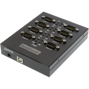 imageCoolgear USB USB 20 Serial high Speed Adapter Box Industrial 8Port RS232 FTDI