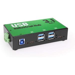 imageUSBGear 6Port USB 30 Hub Enclosed in a Rugged Metal Case4 USBA  2 USBC Ports