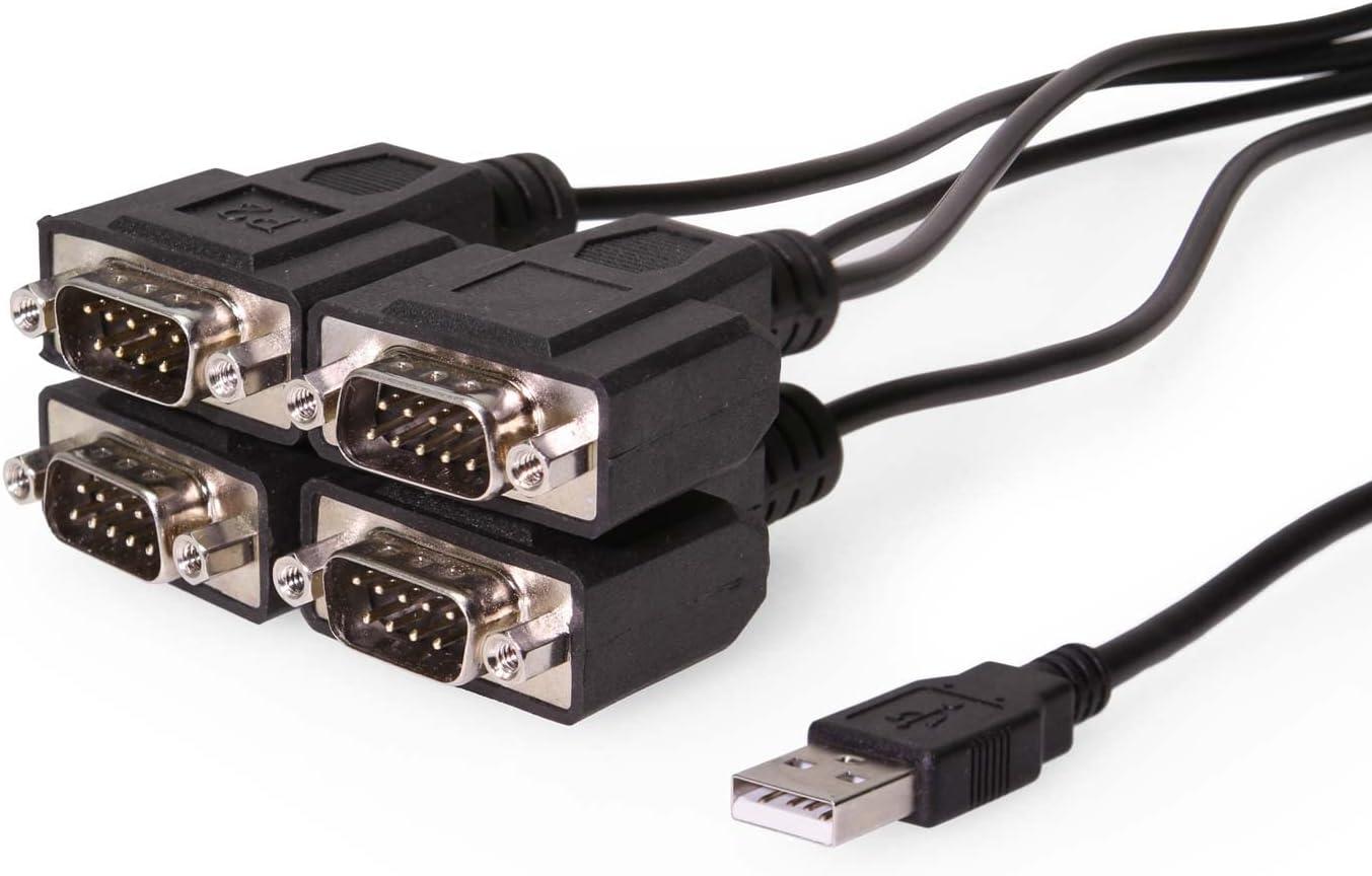 imageCoolgear 4Port USB to RS232 Adapter FTDI FT4232H ampamp ZyWyn