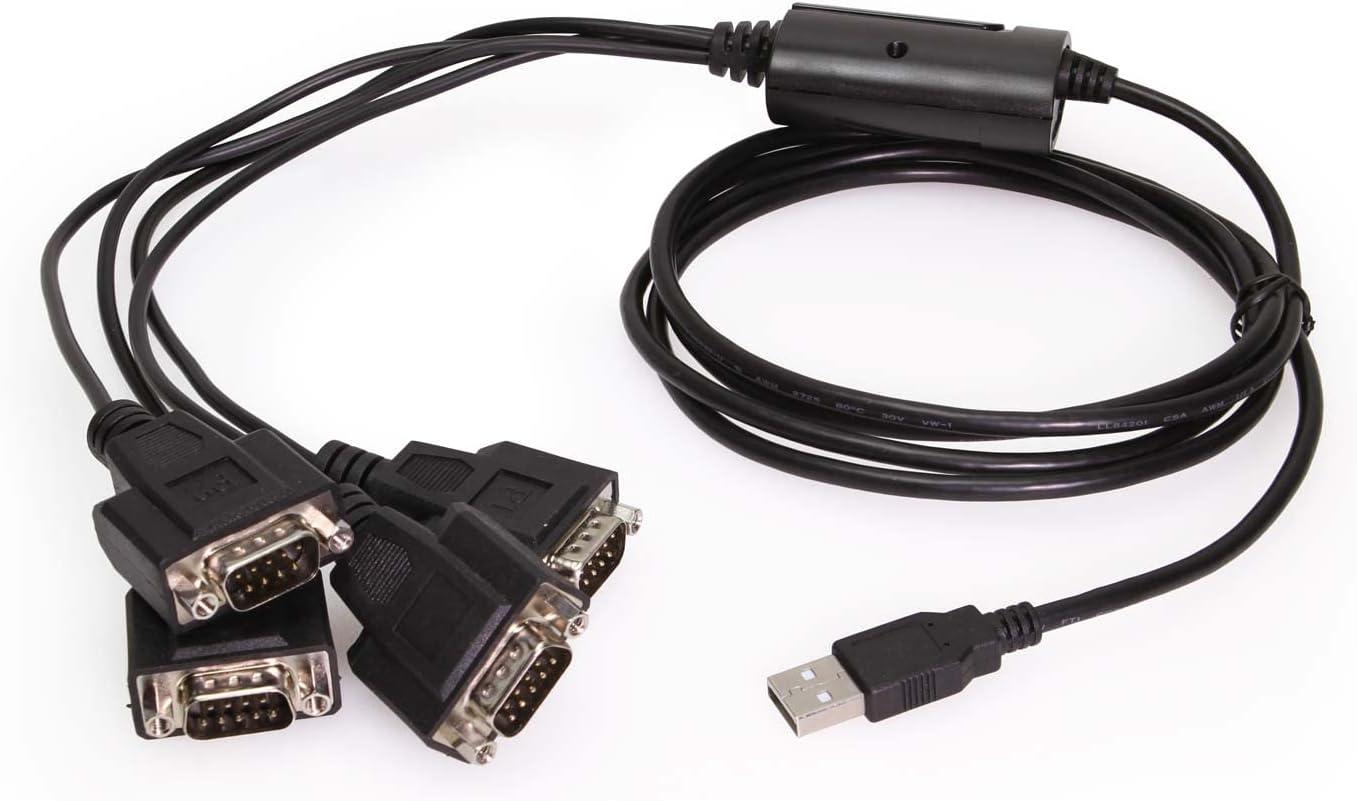 imageCoolgear 4Port USB to RS232 Adapter FTDI FT4232H ampamp ZyWyn