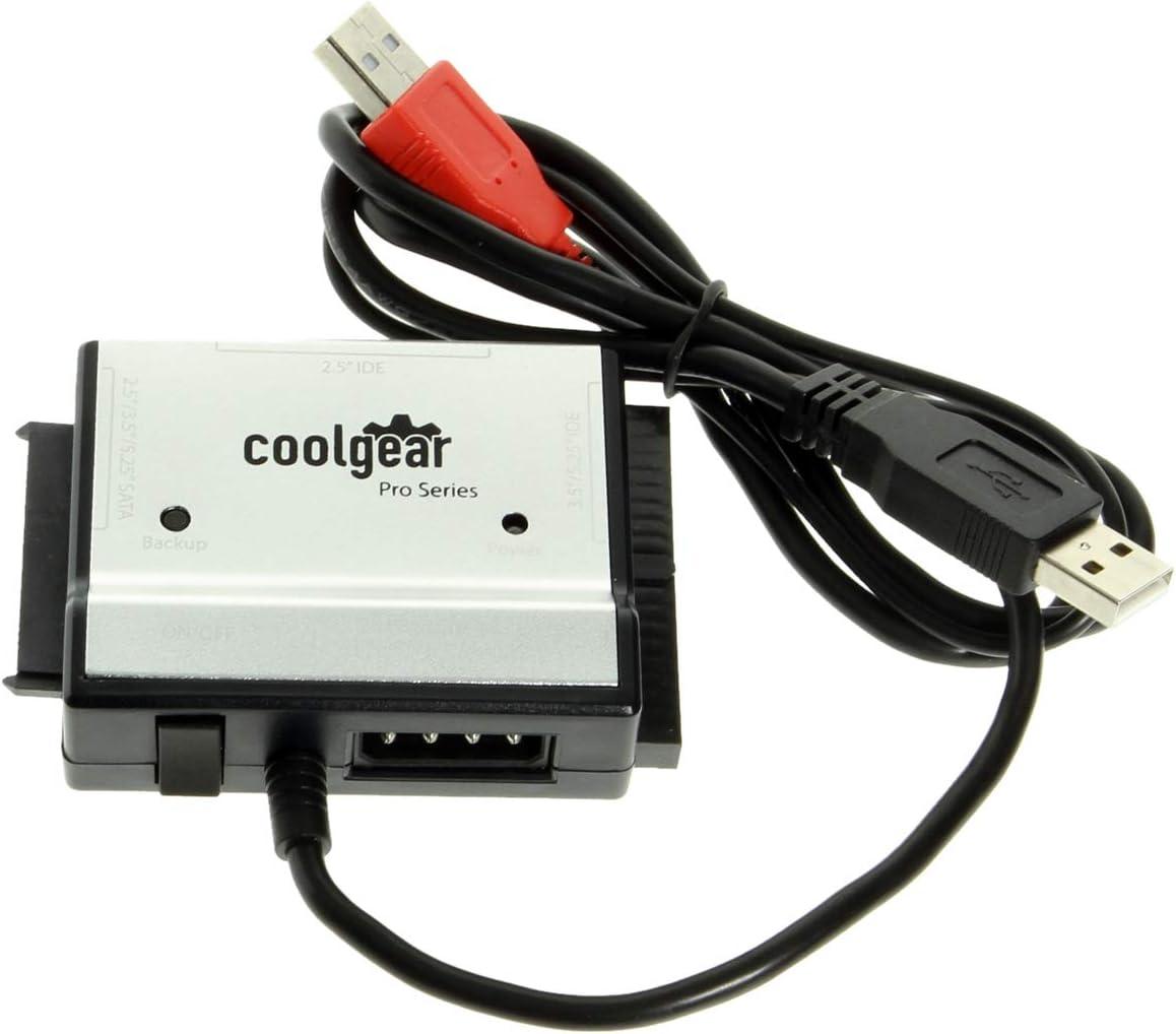 imageCoolgear SATA and IDE Hard Drive ampamp Optical Drive USB 20 Adapter Kit 25 35 ampamp 525