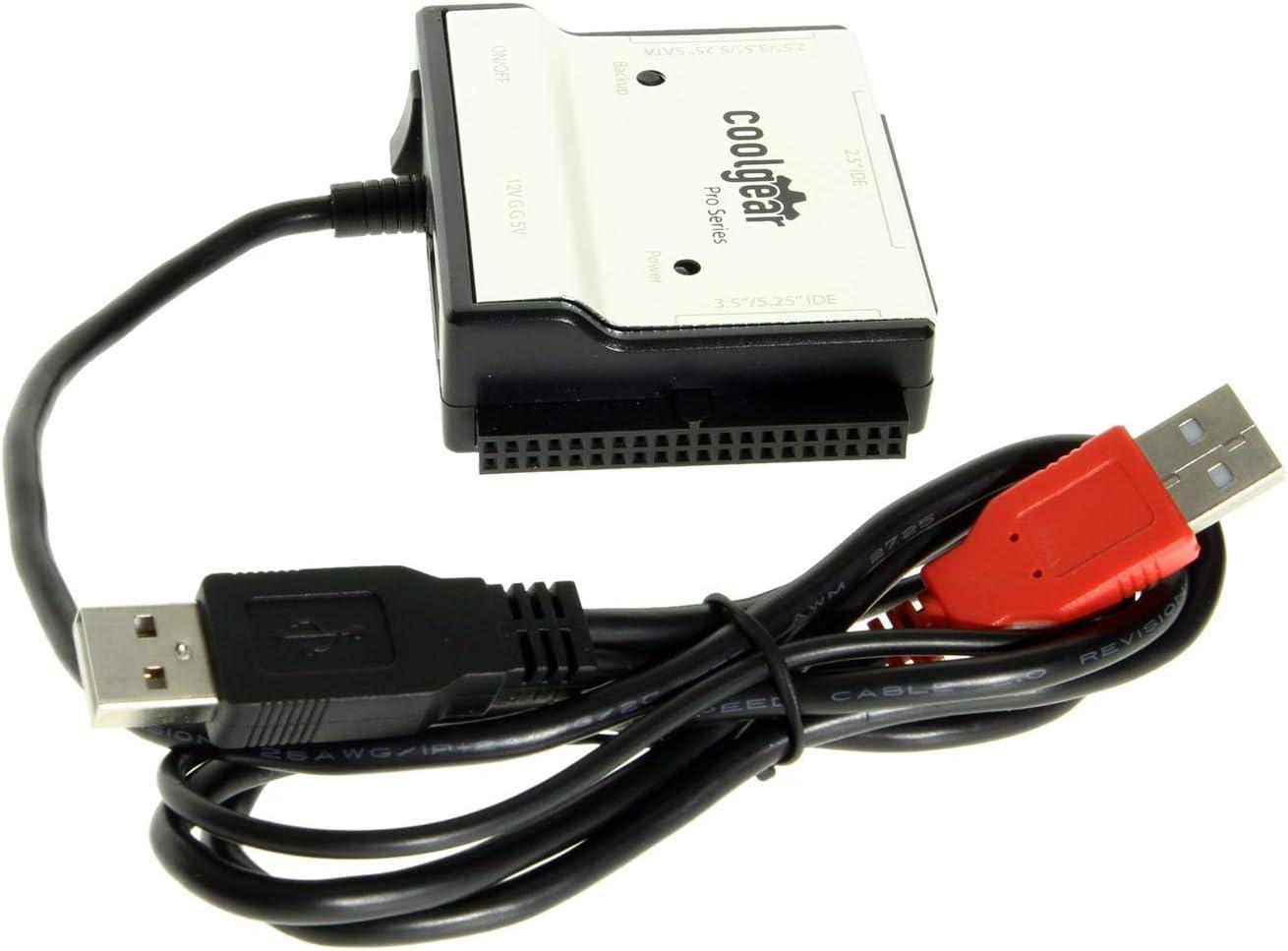 imageCoolgear SATA and IDE Hard Drive ampamp Optical Drive USB 20 Adapter Kit 25 35 ampamp 525