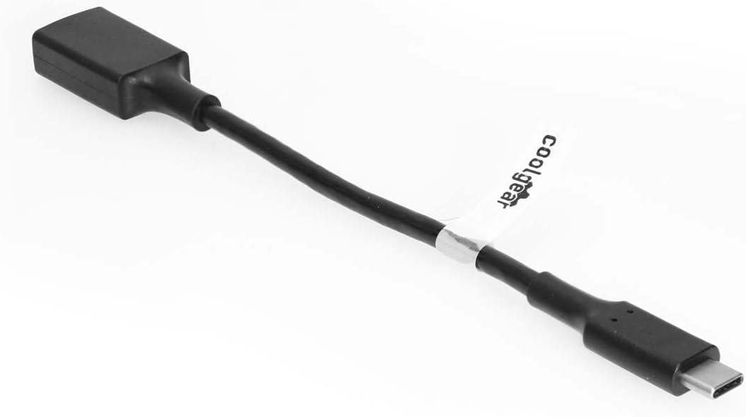 imageCoolgear USB 32 Gen 1 TypeC Male to TypeA Female Adapter Cable 6in