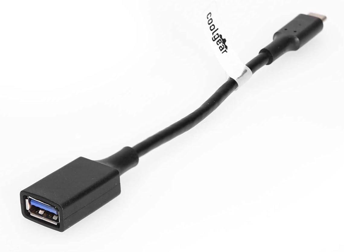 imageCoolgear USB 32 Gen 1 TypeC Male to TypeA Female Adapter Cable 6in