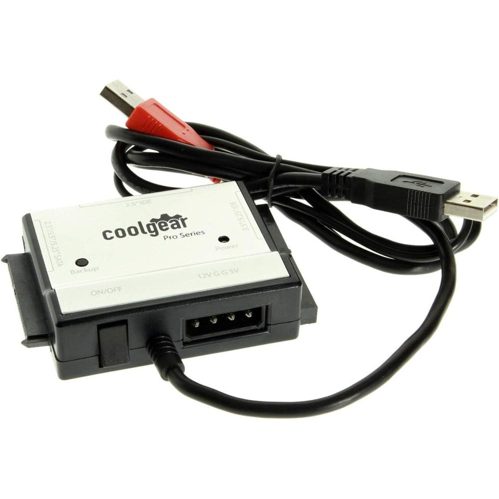 imageCoolgear SATA and IDE Hard Drive ampamp Optical Drive USB 20 Adapter Kit 25 35 ampamp 525