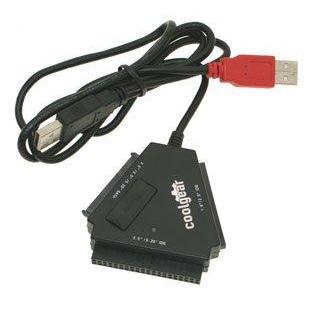 imageCoolgear SATAIDE Hard Drive 25quot 35quot 525quot HDD and Optical Drive USB Adapter