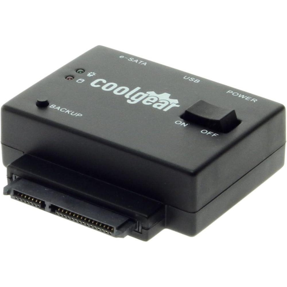 imageCoolgear USB 20 and eSATA Adapter for SATA I and SATA II Hard Drives