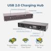 imageCoolgear 20 Port USB 20 Industrial High Power 24A Charging Hub wSurge Protection Port Status LEDs TAA Compliant