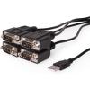 imageCoolgear 4Port USB to RS232 Adapter FTDI FT4232H ampamp ZyWyn