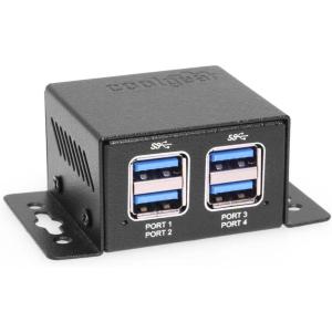 image4 Port USB 32 Gen 1 Micro Powered Hub wESD Surge Protection ampamp Power Adapter