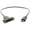 imageCoolgear USB 32 Gen 2 TypeC Male to Female Panel Mount Cable 20 inch