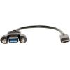 imageCoolgear USB TypeC Male to USB 31 TypeA Female Panel Mount Cable