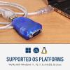 imageUSBGear USB to RS232 Serial Adapter Cable  DB9 Male FTDI Chipset RXTX Status LEDs TAA Compliant Made in Taiwan Compatible with Windows ampamp Mac