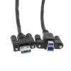 imageCoolgear 5ft USB 3 SuperSpeed A Male to B Male Screw Lock Cable