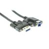 imageCoolgear 5ft USB 3 SuperSpeed A Male to B Male Screw Lock Cable