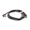 imageCoolgear 72 Inch 183m USB 30 A to Left Angle B Male Cable Black 2824AWG