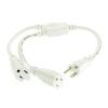 imageCoolgear White 16inch UL Listed Power YCable Computer Power Cable