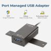 imageCoolgear SinglePort Managed USB Adapter  Power Control 5Gbps Data Transfer and Surge Protection