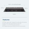 imageCoolgear Industrial 4 Port USB 32 Gen 1 TypeC Power Delivery Hub wSurge Protection Variable Voltage Input ampamp Surface Mountable