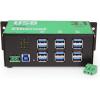 imageCoolgear 12 Port USB 32 Gen 1 Over IP Network Device Sharing Hub wPort Status LEDs