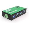 imageCoolgear 6 Port USB 32 Gen 1 Over IP Network Device Sharing Hub wPort Status LEDs