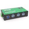 imageCoolgear 6 Port USB 32 Gen 1 Over IP Network Device Sharing Hub wPort Status LEDs