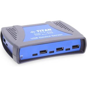 imageCoolgear 8 Port USB 20 Network Device Server Hub  EthernetEnabled USBA amp USBC Connectivity Secure Sharing amp Remote Access for Industrial amp Commercial Use