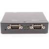 imageCoolgear 2 Port USB to RS232 Serial Adapter  Industrial DB9 Converter w 25kV ESD amp 2kV Optical Isolation LEDs Plug amp Play