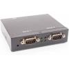 imageCoolgear 2 Port USB to RS232 Serial Adapter  Industrial DB9 Converter w 25kV ESD amp 2kV Optical Isolation LEDs Plug amp Play