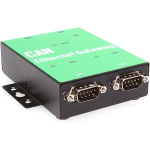 imageCoolgear Industrial Ethernet to CAN Bus Adapter 2 Ports with MultiMode Operation and Advanced ESD Protection