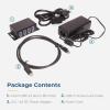imageCoolgear Compact 4 Port USB 32 Gen 2 Hub  10Gbps HighSpeed Data Transfer amp Advanced Device Protection